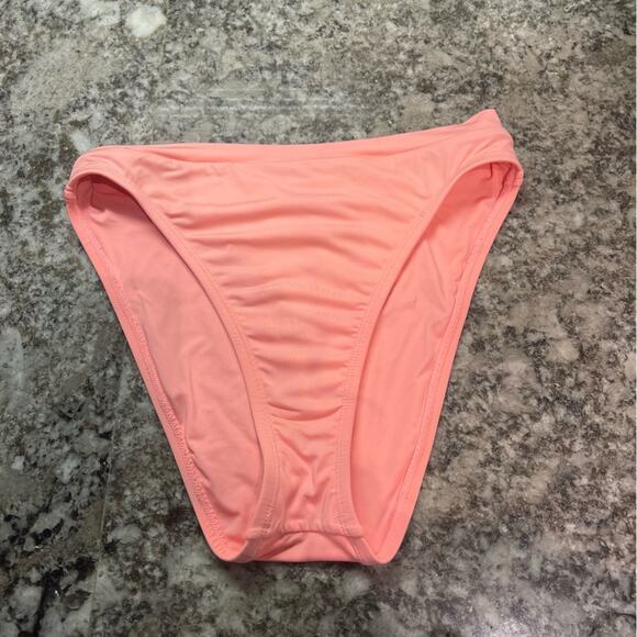 BECCA by Rebecca Virtue Color Code Peach | Orange | Peach |Solid Bikini Medium - Picture 2 of 9